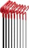 EKLIND 53198 Cushion Grip Hex TKey allen wrench  8pc set SAE Inch Sizes 33214 9In shaft
