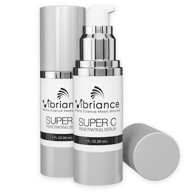 Vibriance Super C Serum for Mature Skin Made in USA AllInOne Formula Hydrates Firms Lifts Smooths Targets Age Spots Wrinkles Vitamin C Serum 1 fl oz  Pack of 2