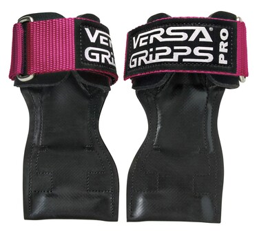 Versa Gripps Pro Made in the USA Wrist Straps for Weightlifting Alternative the Best Training Accessory Pink S