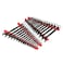 Ernst Manufacturing  30 Tool NoSlip Low Profile Wrench Rails Red 6050