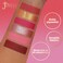 Juvias Place Palette Blushed Rose  Rosy Pinks RoseGold Shades of 6 Professional Eye Makeup Pigmented Makeup Palette