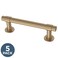 Franklin Brass Francisco 5Pack Cabinet Handles 3 Hole to Hole Champagne Bronze Kitchen Cabinet Pulls Drawer Handles Cabinet Hardware Dresser Gold Drawer Pulls P29520ZCZB1