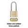 Master Lock 175DLHWD Set Your Own Word Combination Padlock 214 in Shackle Brass Finish