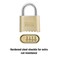 Master Lock Padlock Set Your Own Letter Combination Lock 2 in Wide 175DWD 1 inch Tan