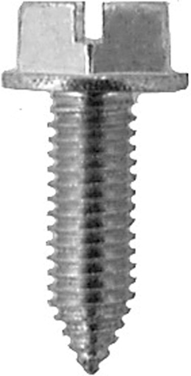 50 M610 x 20mm Slotted Hex Head License Plate Screws