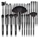 Make up Brushes VANDER Professional 32pcs Makeup Brush Set Makeup Brushes Set Foundation Blending Cosmetic Brush Set KitBlackCosmetic bag not included