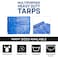 Grizzly Tarps by BAir 16 x 20 Large MultiPurpose Waterproof Heavy Duty Poly Tarp with Grommets Every 36 8x8 Weave 5 Mil Thick for Home Boats Cars Camping Protective Cover Blue
