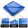 Grizzly Tarps by BAir 16 x 20 Large MultiPurpose Waterproof Heavy Duty Poly Tarp with Grommets Every 36 8x8 Weave 5 Mil Thick for Home Boats Cars Camping Protective Cover Blue