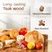 Yes4All Durable Teak Cutting Boards for Kitchen 17L x 13W x 15 Thick Medium End Grain Cutting Board Pre Oiled Wood Cutting Boards Thick Chopping Board wJuice Grooves and Easy Grip Handle