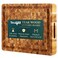 Yes4All Durable Teak Cutting Boards for Kitchen 17L x 13W x 15 Thick Medium End Grain Cutting Board Pre Oiled Wood Cutting Boards Thick Chopping Board wJuice Grooves and Easy Grip Handle