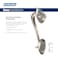 Schlage F60 V CAM 619 ACC Camelot Front Entry Handleset with Accent Lever Deadbolt Keyed 1 Side Satin Nickel