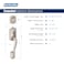 Schlage F60 V CAM 619 ACC Camelot Front Entry Handleset with Accent Lever Deadbolt Keyed 1 Side Satin Nickel