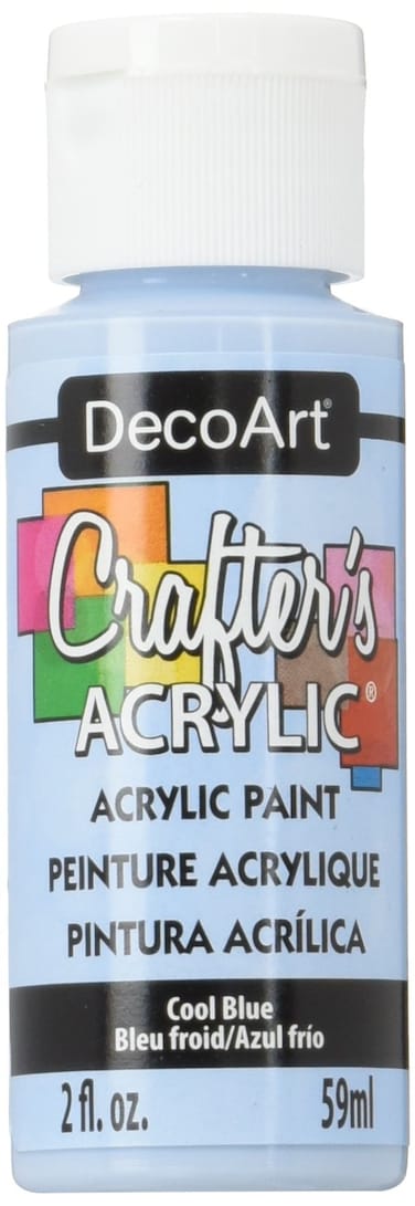 DecoArt DCA763 Crafters Acrylic Paint 2Ounce Cool Blue