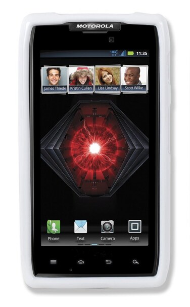 Qmadix QMFGMT913WHVB Flex Gel Vibe Moto RAZR MAXX X  Retail Packaging  White