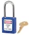 Master Lock 410BLU Lockout Tagout Safety Padlock with KeyBlue