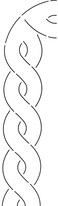 Quilting Creations Cable Border Quilt Stencil 3
