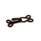 Dritz 76711 ExtraLarge Covered Hook  Eye Closures Brown 2 Count