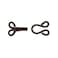 Dritz 76711 ExtraLarge Covered Hook  Eye Closures Brown 2 Count