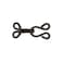 Dritz 76711 ExtraLarge Covered Hook  Eye Closures Brown 2 Count