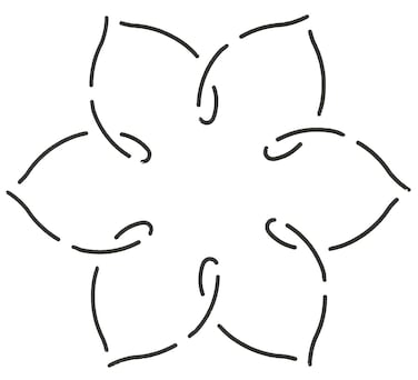 Quilting Creations Simple Flower Quilt Stencil