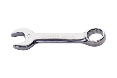 Sunex 993019M 19 mm Fully Polished Stubby Combination Wrench