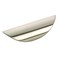 Richelieu Hardware BP426195 Swansea Collection 1 14inch 32 mm CentertoCenter Brushed Nickel Modern Cabinet and Drawer Finger Pull Handle for Kitchen Bathroom and Furniture