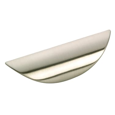 Richelieu Hardware BP426195 Swansea Collection 1 14inch 32 mm CentertoCenter Brushed Nickel Modern Cabinet and Drawer Finger Pull Handle for Kitchen Bathroom and Furniture