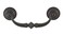 Richelieu Hardware BP30214909 4 14inch 108 mm CentertoCenter Matte Black Iron Traditional Cabinet and Drawer Pull Handle for Kitchen Bathroom and Furniture
