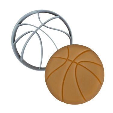 Moose Goods Basketball Cookie Cutter 3 Inch  Sports Cookie Cutters Shapes  Stamp Basketball Cookie Cutter for DIY Baking Supplies