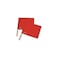 Tandem Sport Red Linesman Flags  Referee Flags with Wooden Handles  Volleyball Referee Flags Soccer Referee Flags  Set of 2 with Carrying Bag