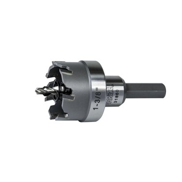 Klein Tools 31860 Heavy Duty Hole Cutter 138Inch Carbide Hole Cutter Cuts Stainless Steel Mild Steel Iron and Copper