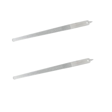 2PC 8 Diamond Dust Nail File  Stainless Steel Nail Dresser  9 Inch