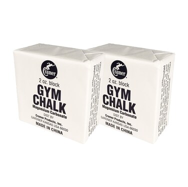 Cramer Gym Chalk Block Magnesium Carbonate for Better Grip in Gymnastics Weightlifting Power Lifting Pole Fitness  Rock Climbing 4 Oz