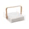 Mind Reader Napkin Holder Kichen Storage Countertop Organizer Caddy Kitchen Acrylic 725L x 725W x 55H Brown