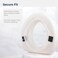 AquaSense 770610 4 Inch Portable Raised Toilet Seat Riser Elevated Toilet Seat for Seniors