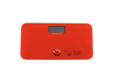 NewlineNY 700 Series Mini Travel Digital Bathroom Scales no Sleeve Red