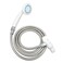AquaSense 770980 3Setting Handheld Shower Head With Hose Gray
