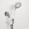 AquaSense 770980 3Setting Handheld Shower Head With Hose Gray