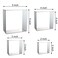 Square Cookie Cutter Set Large  5 Inch 4 Inch 3 Inch 2 Inch  Geometric Frame Plaque Cookie Cutters Shapes Biscuit Molds  Stainless Steel
