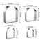 Arch Cookie Cutter Set Large  5 Inch 4 Inch 3 Inch 2 Inch  Arched Door Geometric Frame Plaque Cookie Cutters Shapes Molds  Stainless Steel