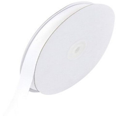 Creative Ideas Solid 38Inch Grosgrain Ribbon 50Yard White