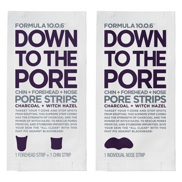 FORMULA 1006  Down to the Pore Strips  Pore Cleansing Strips Removes Blackheads  Clears Clogged Pores 6 Count
