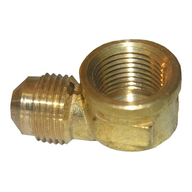 LASCO 175031 38Inch Flare by 38Inch Female Pipe Thread Brass 90Degree EllElbow