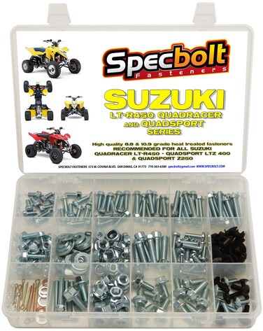 250pc Specbolt Suzuki LTR450 LTZ400 Z250 ATV Bolt Kit for Maintenance  Restoration OEM Spec Fasteners LT450R LTR450 Z400 ATV LTZ250