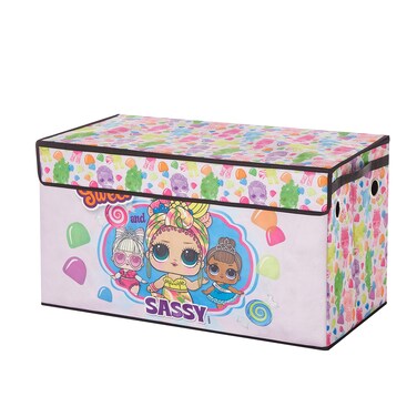 Idea Nuova LOL Surprise Collapsible Childrens Toy Storage Trunk Durable with Soft Lid 285x145x16