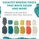 Princeton Catalyst Tools Art Supplies for Texturizing and Moving Paint Wedge Green