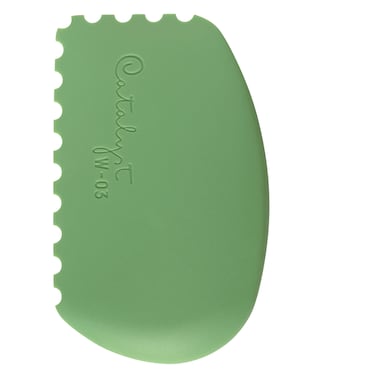 Princeton Catalyst Tools Art Supplies for Texturizing and Moving Paint Wedge Green