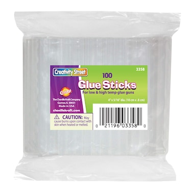 Creativity Street 516 Dual Temperature Glue Sticks Clear 3358