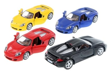 KiNSMART Porsche Carrera GT SetOf4 5 136 Scale Die Cast Metal Model Toy Race Car
