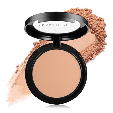 Frankie Rose Cosmetics Powder Foundation  Full Coverage Face Powder For Pores  Imperfections Evens Out Skin Tone  ShineControl  58 Grams Buff